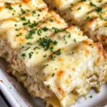 Dive into Decadence: Shrimp & Crab Alfredo Lasagna Roll-Ups You’ll Crave