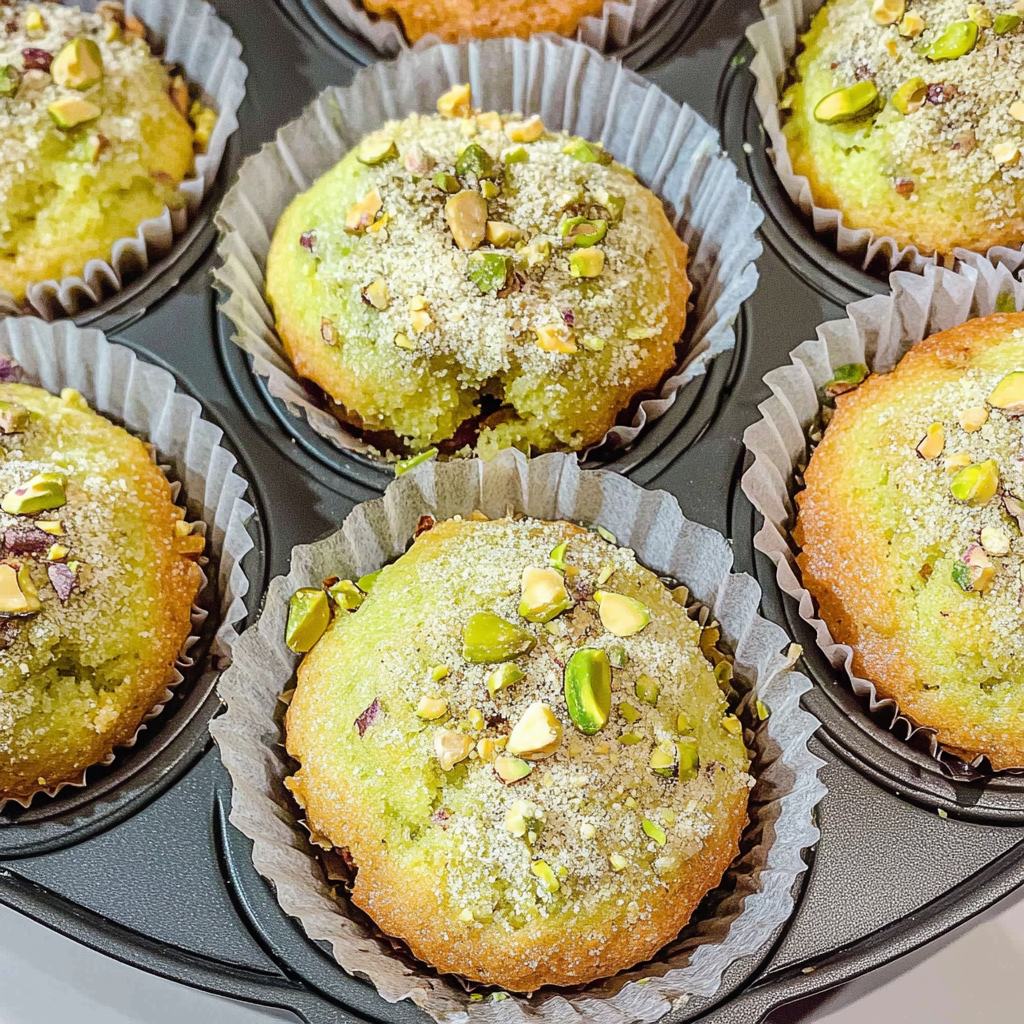 Easy Bakery-Style Pistachio Muffins