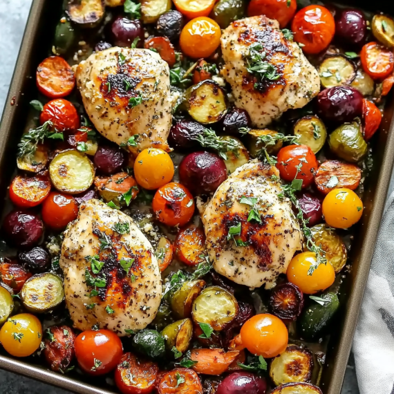 Sheet Pan Greek Chicken and Veggies (Easy One-Pan Meal)