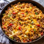 Cabbage Roll Skillet (Easy Keto Ground Beef Dinner Recipe)