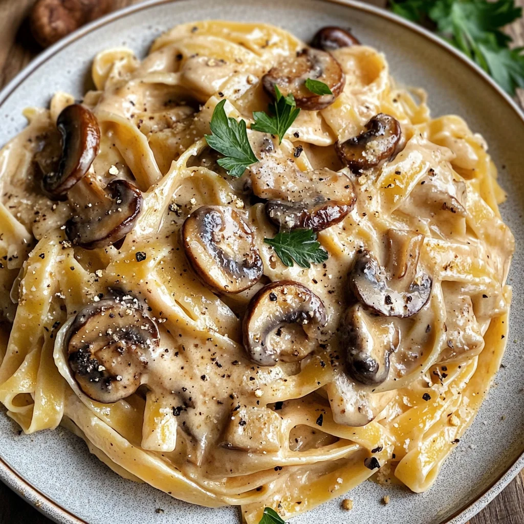 Caramelized Leek and Mushroom Gruyere Pasta