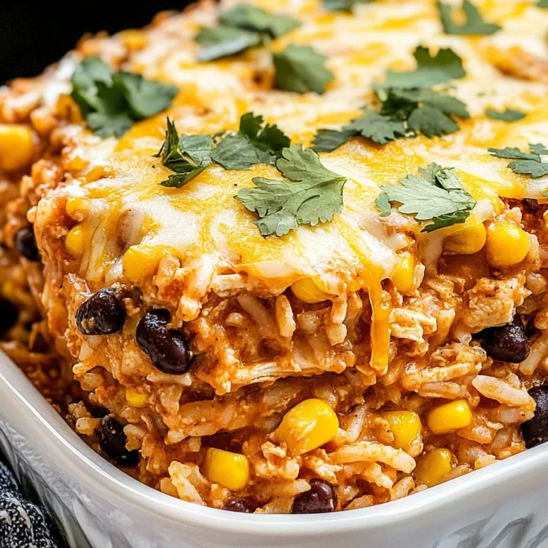 Chicken Enchilada Rice Casserole