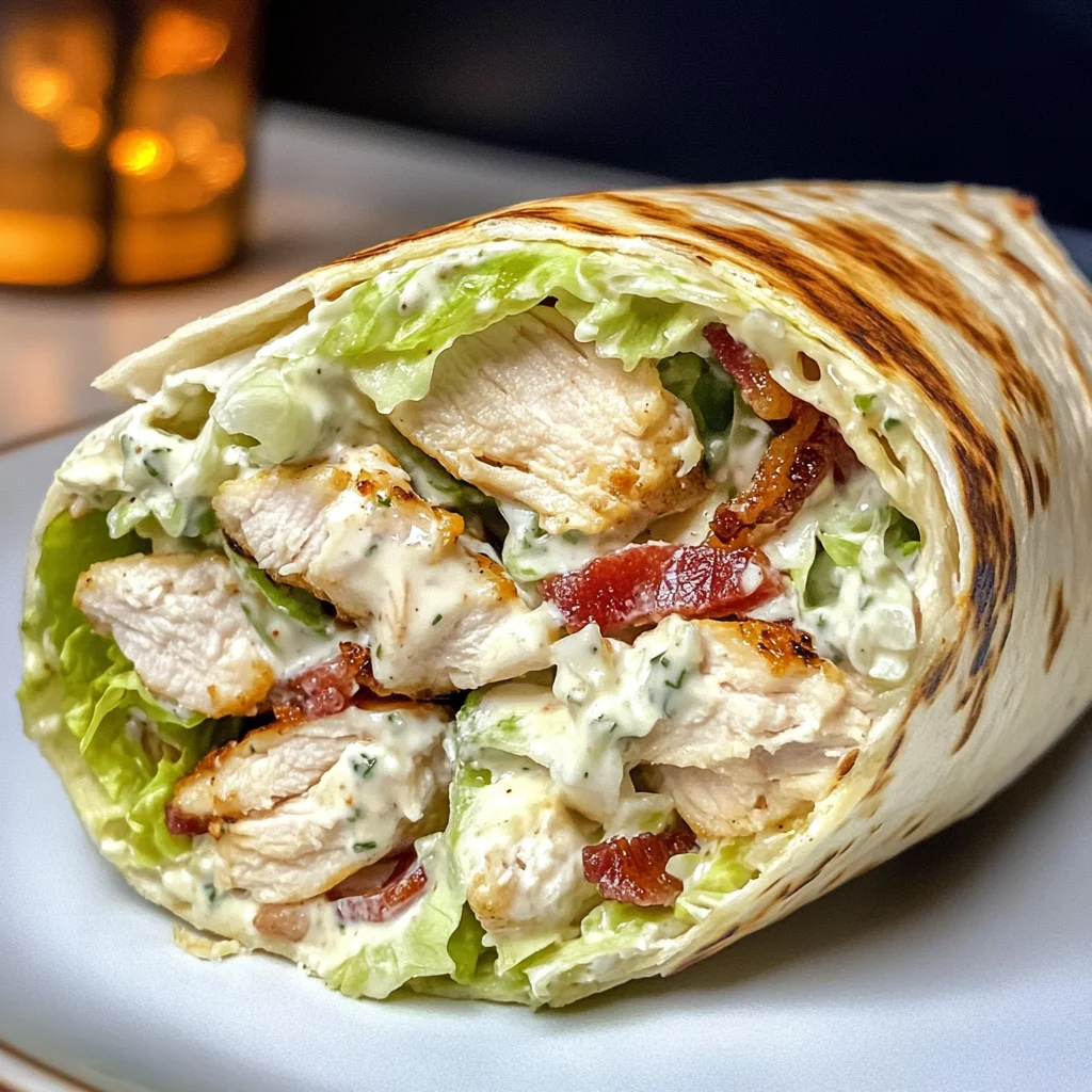 Chopped Chicken Caesar Salad Wrap Recipe