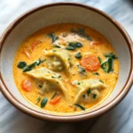 Coconut Curry Soup with Dumplings