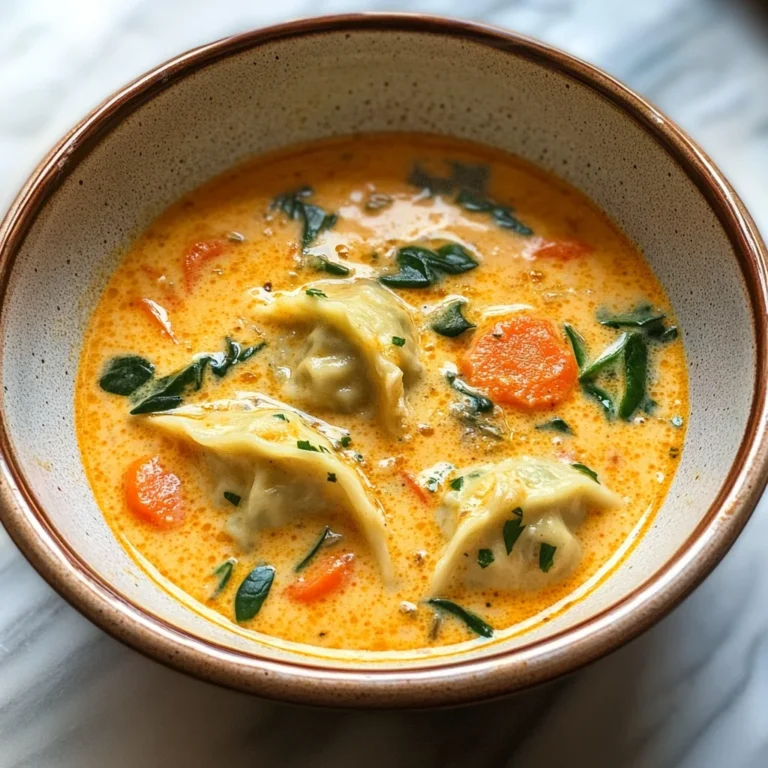 Coconut Curry Soup with Dumplings