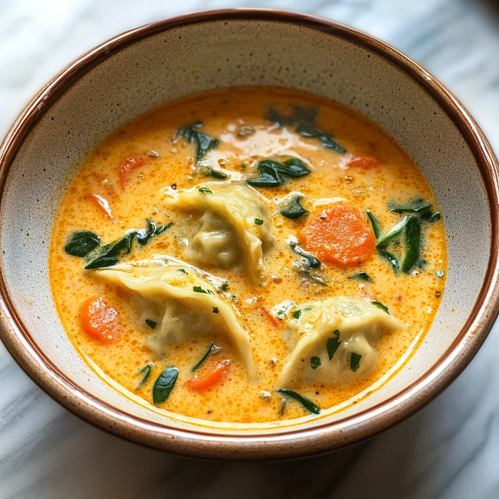 Coconut Curry Soup with Dumplings