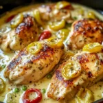 Creamy Pepperoncini Chicken Skillet Recipe - Quick & Easy