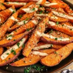 Garlic Parmesan Sweet Potato Wedges