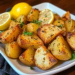 Greek Lemon Garlic Roasted Potatoes