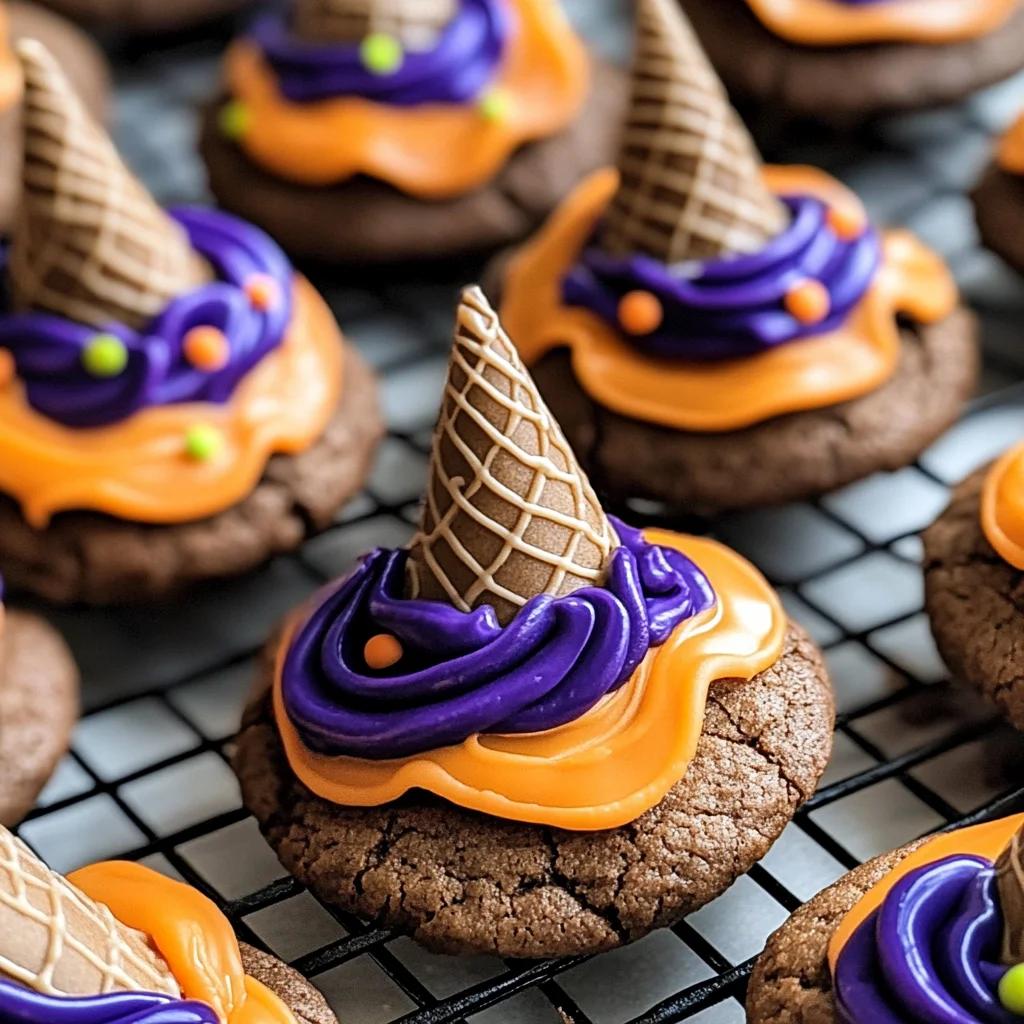 Halloween Witch Hat Cookies