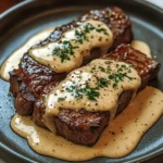 Juicy Steak with Creamy Garlic Sauce