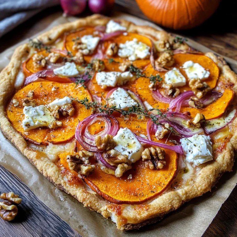 Kürbis-Flammkuchen mit Feta