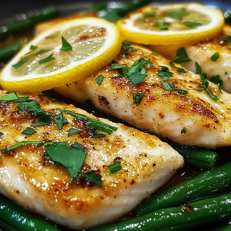 Lemon Garlic Tilapia with Green Beans