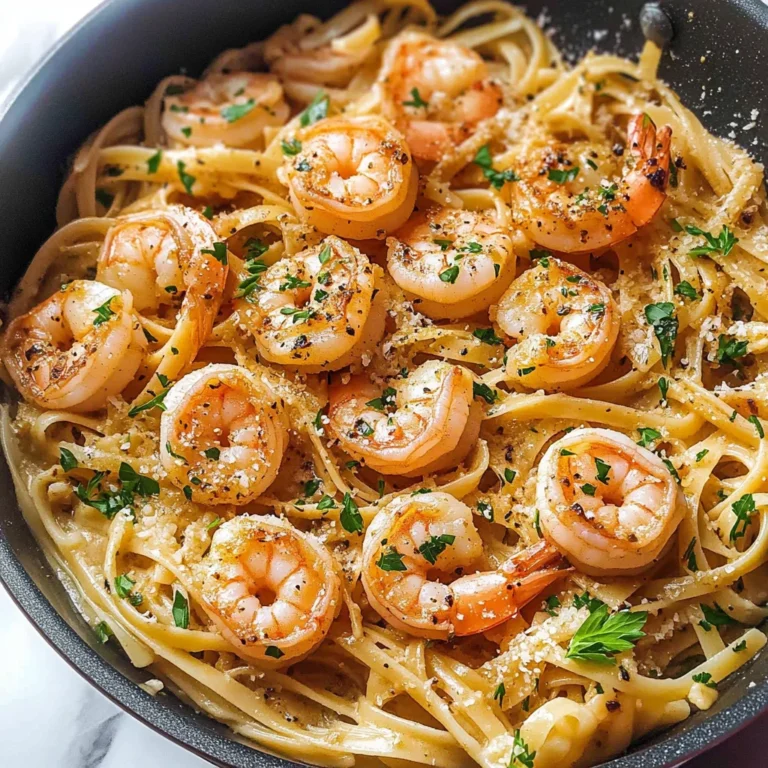 One-Pot Garlic Butter Shrimp Pasta
