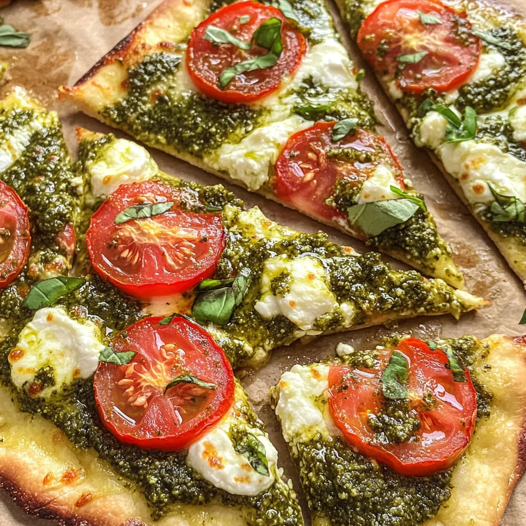 Pesto Flatbread Pizza