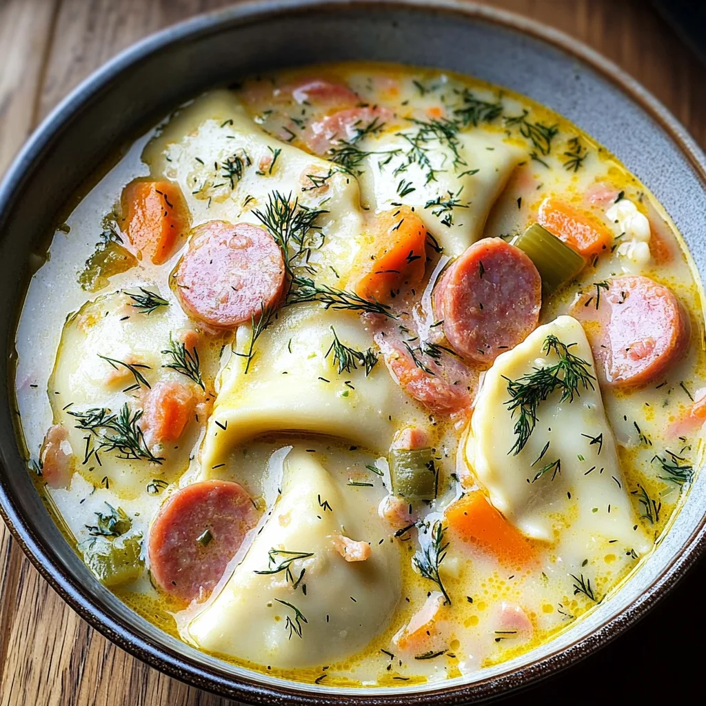 Pierogi Dill Soup