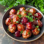 Quick Cranberry Meatballs (Christmas Recipe)