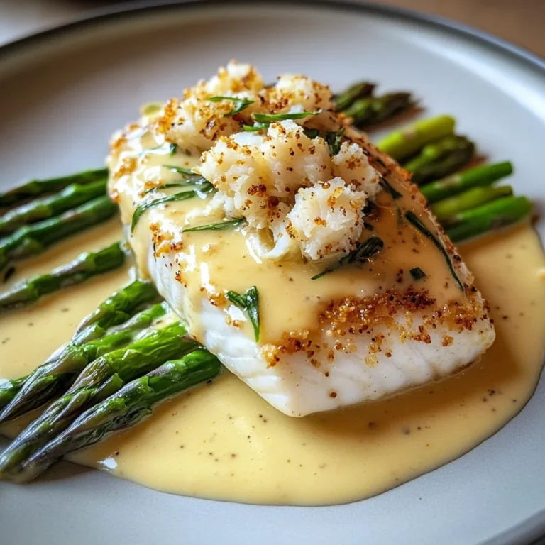 Quick Halibut Oscar