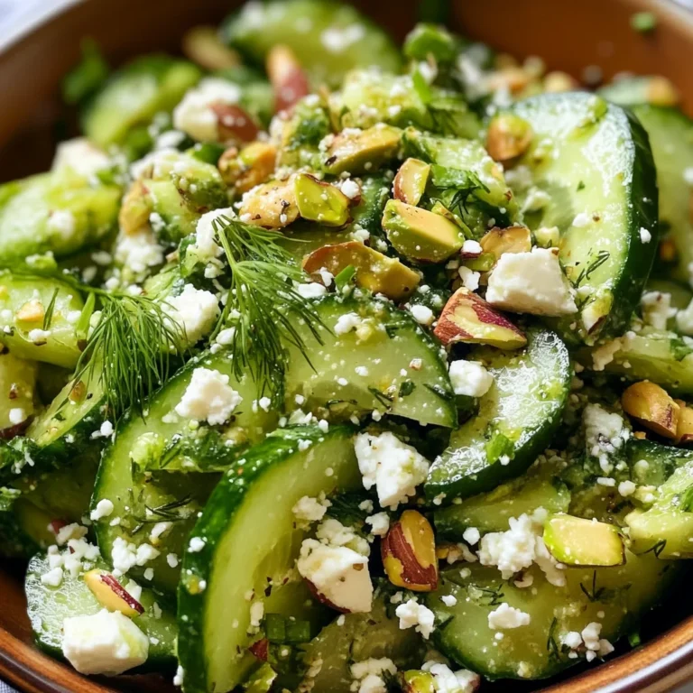 Smashed Cucumber Salad - With Feta and Dill