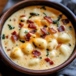 Bacon Cheddar Gnocchi Soup