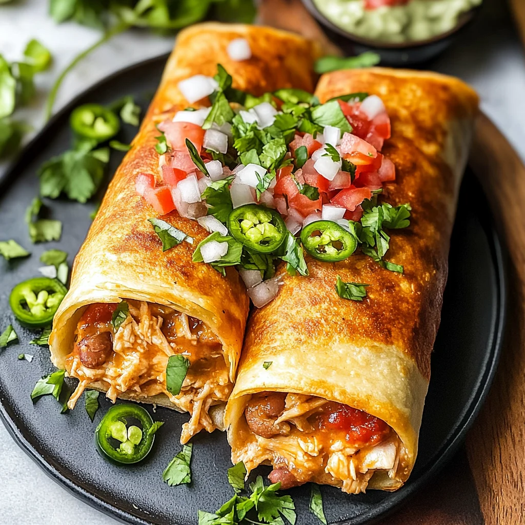 Baked Chicken Chimichanga