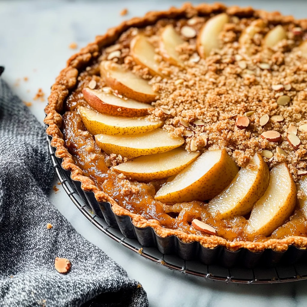Chai Spiced Pear Almond Crumble Tart: A 42-year Secret