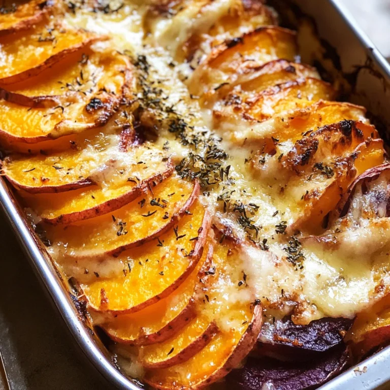 Cheesy Root Vegetable Gratin
