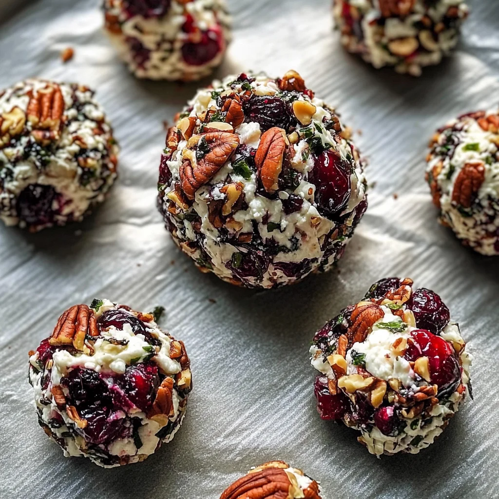 Cranberry Pecan Goat Cheese Ball