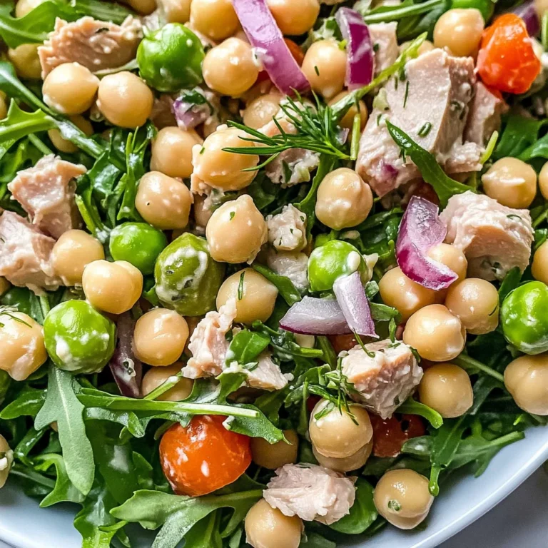 Healthy Tuna Garbanzo Bean Salad