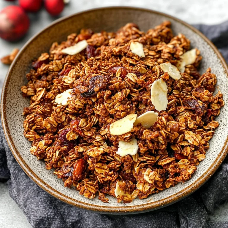 Holiday Gingerbread Granola