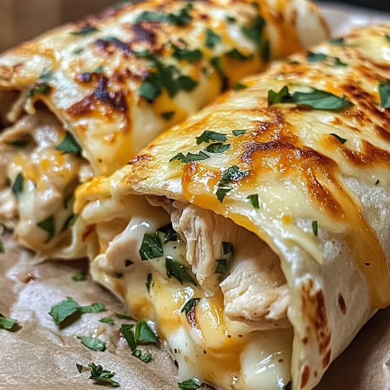Ooey-Gooey Cheesy Garlic Chicken Wraps You’ll Love!