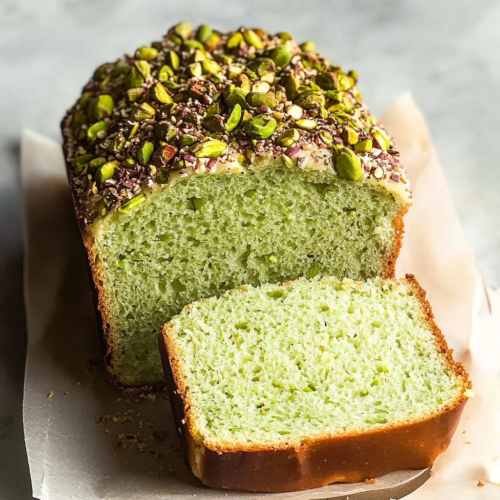 Pistachio Pudding Bread