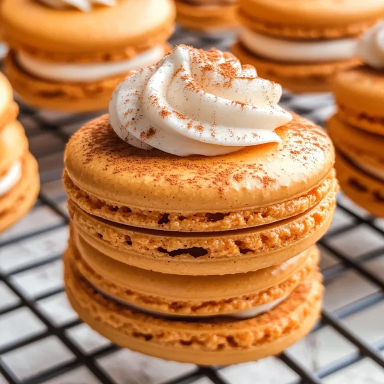 Pumpkin Pie Macarons