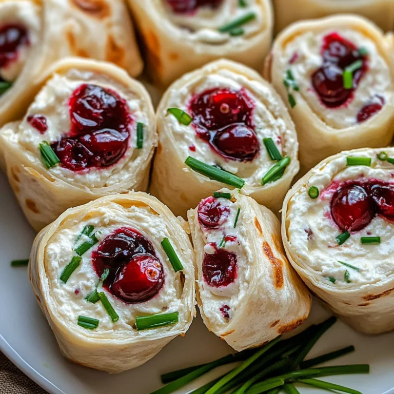 Savory Christmas Cranberry Roll Ups