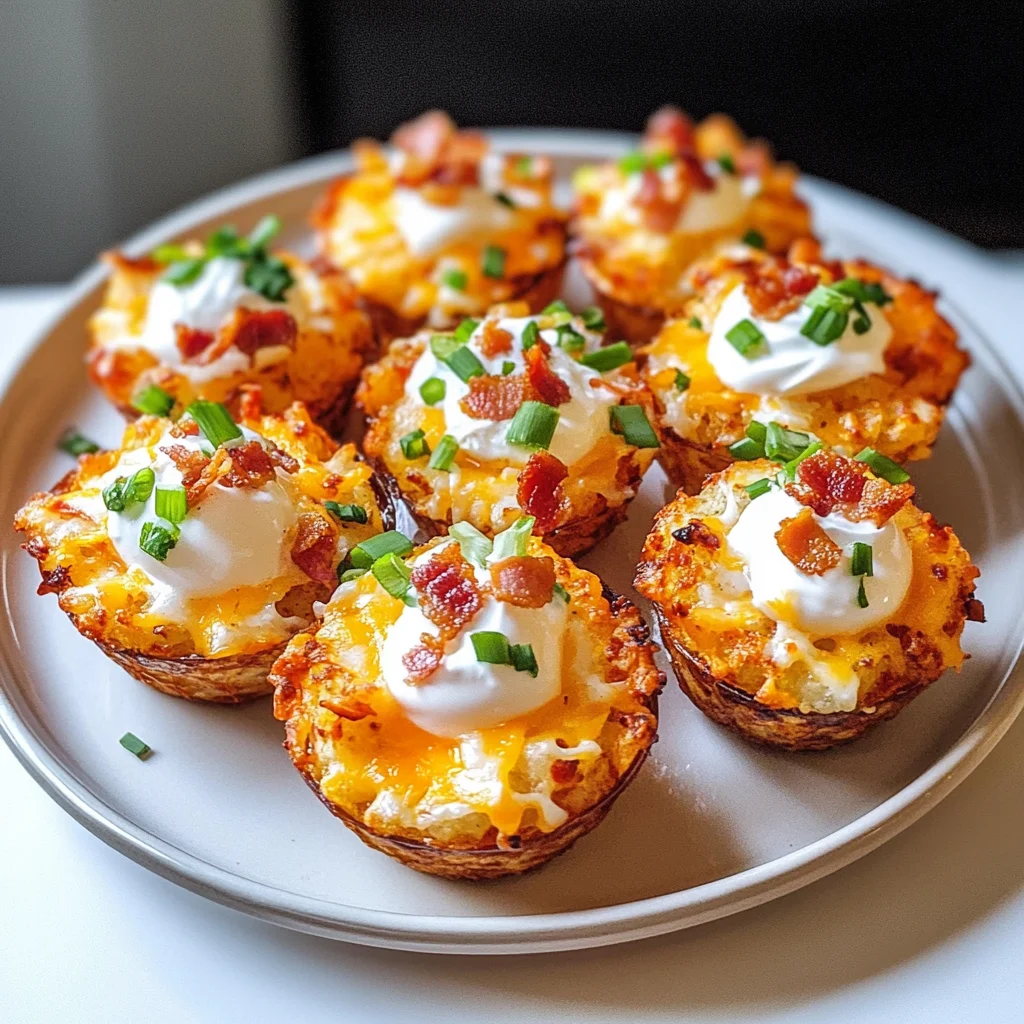 Tater Tot Appetizer Cups
