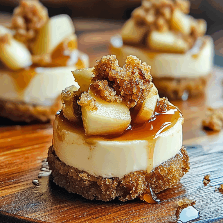 Apple Crisp Mini Cheesecakes