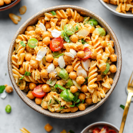 Buffalo Chickpea Pasta Salad