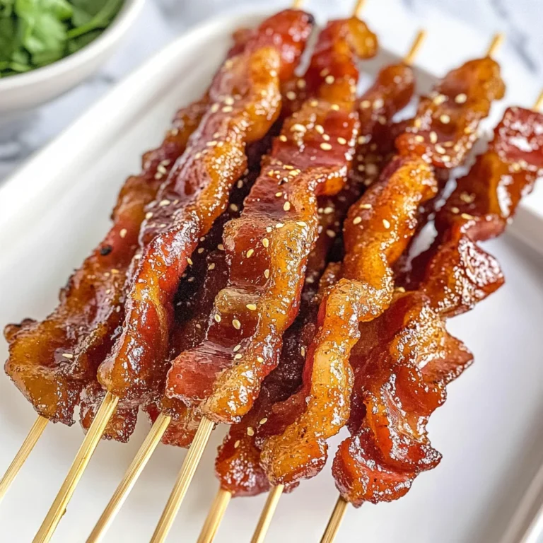 Bacon Skewers with Brown Sugar Glaze