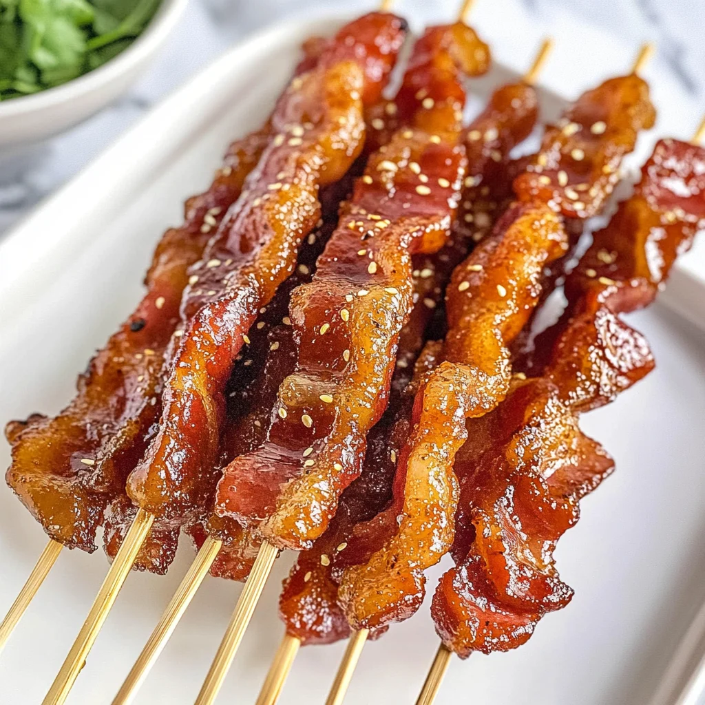 Bacon Skewers with Brown Sugar Glaze