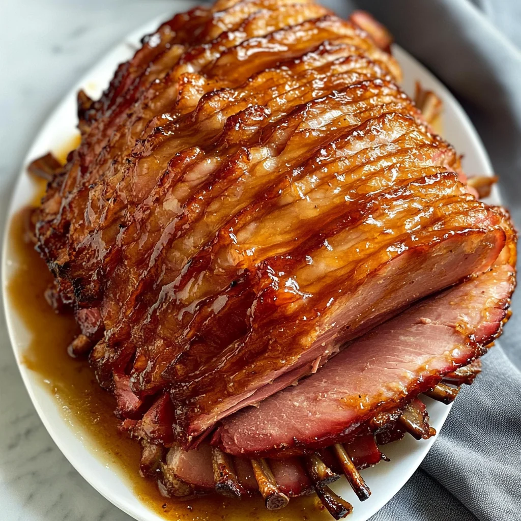 Brown Sugar Honey Glazed Spiral Ham