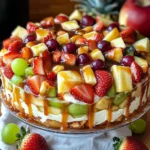 Cheesecake Fruit Salad Caramel