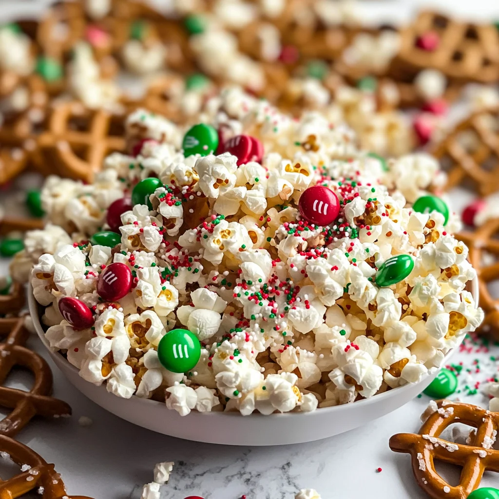 Christmas Popcorn Recipe (Christmas Crunch)