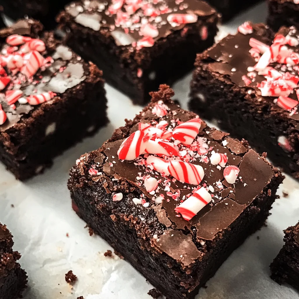 Dark Chocolate Peppermint Brownies