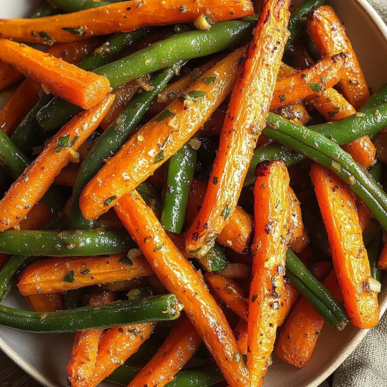 Roasted Carrots Green Beans