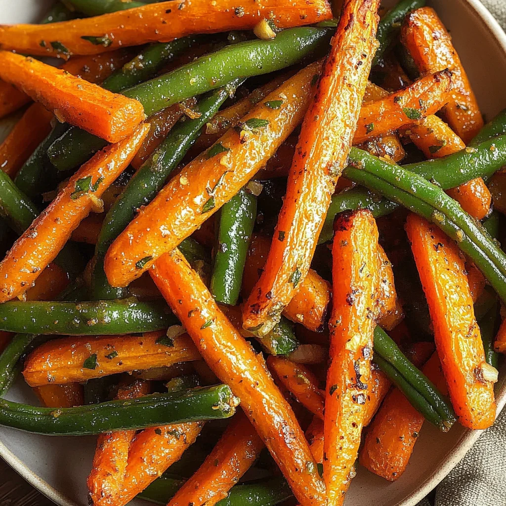 Roasted Carrots Green Beans