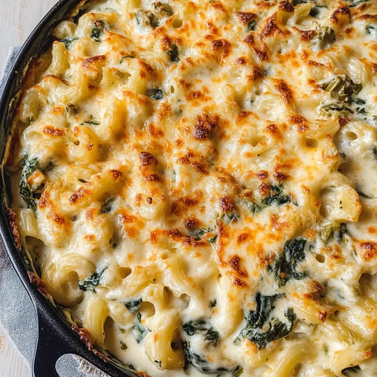 Spinach Artichoke Mac and Cheese