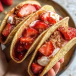 Strawberry Cheesecake Dessert Tacos – Best Sweet Taco Recipe