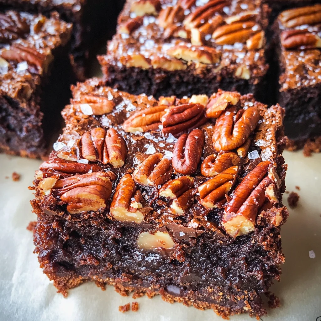 The Best Salted Pecan Pie Brownies